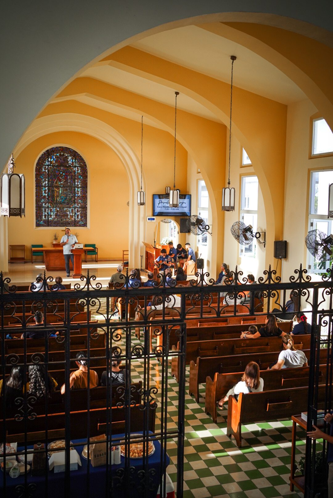 Parents in Prayer gathered in the Robinson School chapel