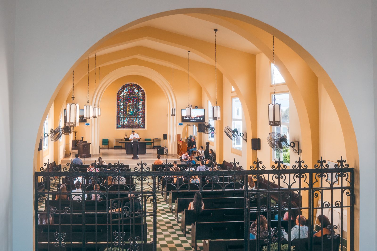 The Robinson School chapel during Worship With Friends