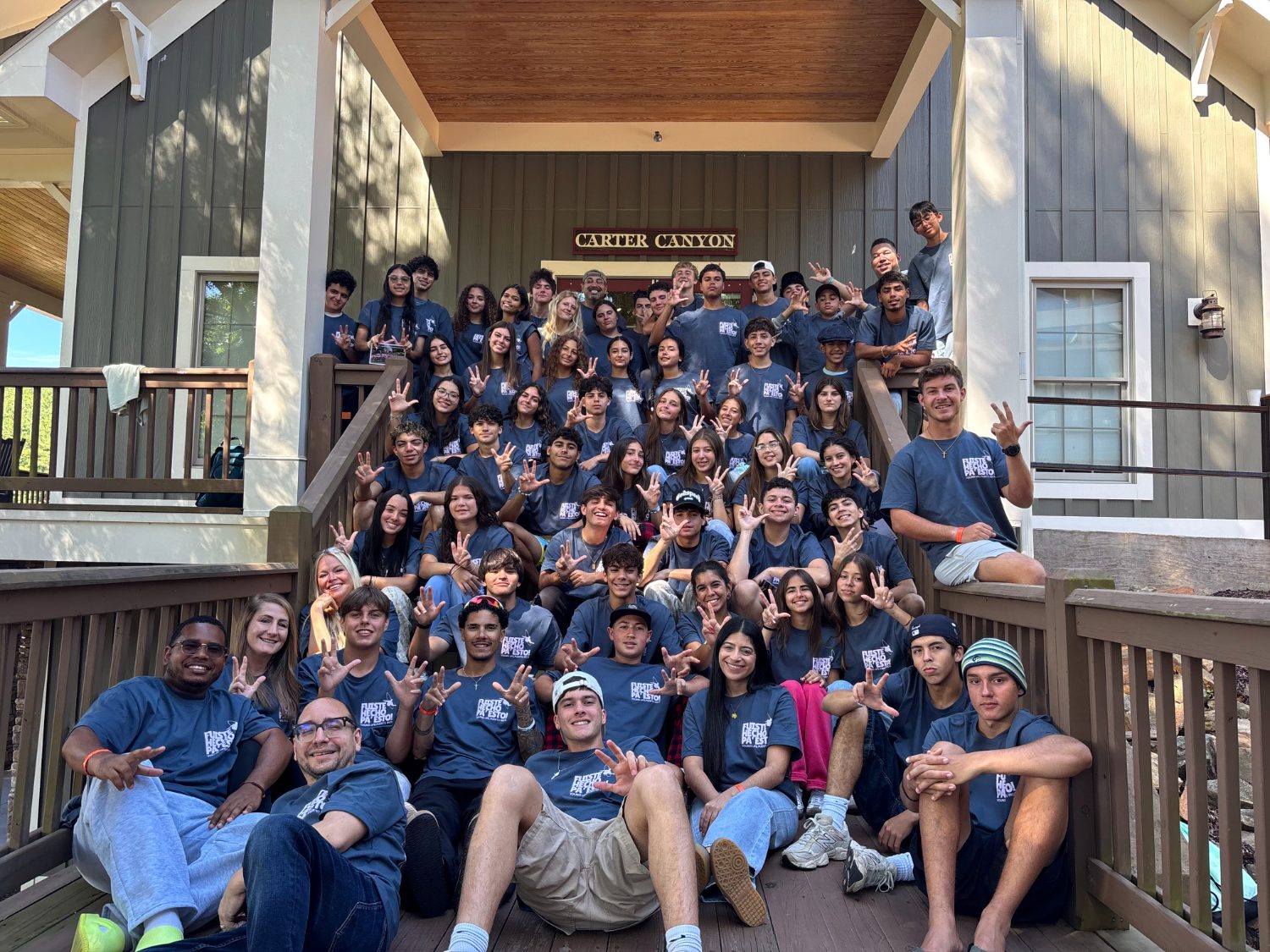 Robinson students and leaders together at a Young Life Puerto Rico camp